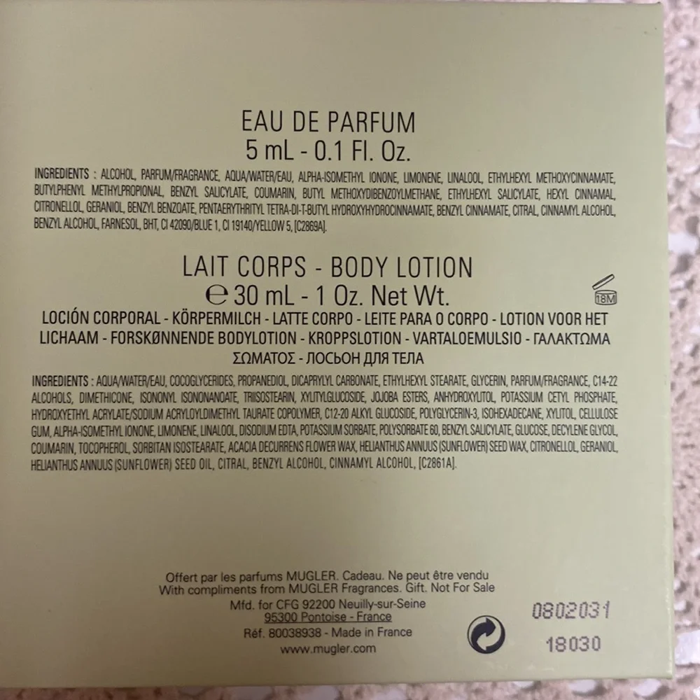 Aura MUGLAR MINIATURE AND LOTION - Picture 6 of 7